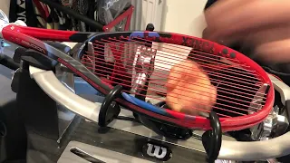 Re-stringing a Yonex Vcore 98 tennis racquet