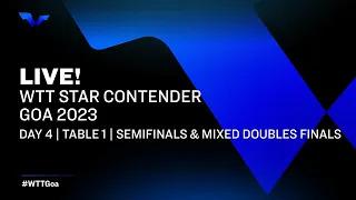 LIVE! | T1 | Day 4 | WTT Star Contender Goa 2023 | Semifinals & Mixed Doubles Finals