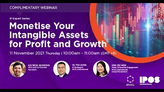 IP Expert Series Webinar - Monetise Your Intangible Assets For Profit and Growth