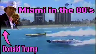 Vintage footage of MIAMI IN THE 80’s  🚤💨