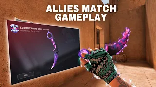 STANDOFF 2 - Allies Match Gameplay! -  Karambit Purple Camo 💜