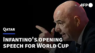 REPLAY - FIFA President Gianni Infantino's Qatar World Cup opening speech in full | AFP