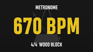 670 BPM 4/4 - Best Metronome (Sound : Wood block)