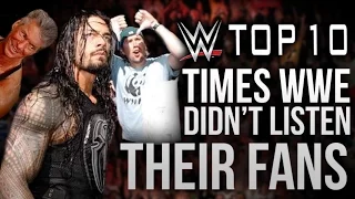 10 Times WWE Didn't Listen to Their Fans