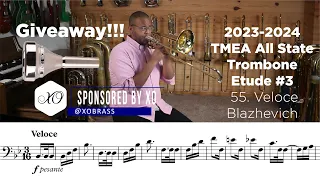 [GIVEAWAY] 2023-24 TMEA Trombone Etude #3 55. Veloce Blazhevich [SPONSORED BY XO]