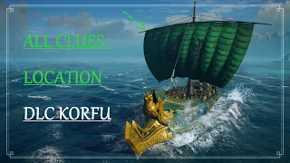 Assassin´s Creed Odyssey DLC KORFU - ALL 5 TREASURE CLUES (STOPY) LOCATIONS