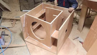 Instructions for designing the most detailed subwoofer enclosures - 15 inch bass subwoofer box