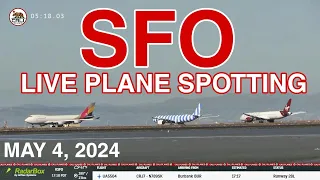 SFO LIVE | BUSY SAN FRANCISCO AIRPORT PLANE SPOTTING STREAM