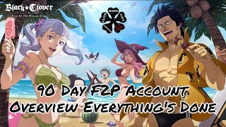 90 Day F2P Account Overview - Black Clover M