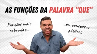 Funções da palavra "QUE"