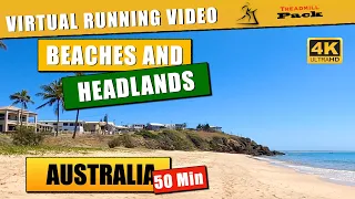 Virtual Run 50 min. Beaches and Headlands, Australia