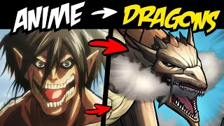 What if FAMOUS ANIME HEROES Were DRAGONS?! (Lore & Speedpaint)