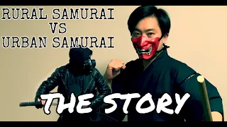 Rural vs Urban Samurai the story: cyberpunk fantasy martial arts ninja short film katana sword fight