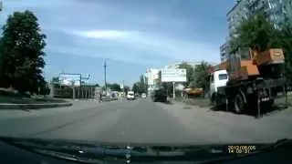 Почти авария в Новомосковске.