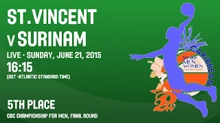 St.Vincent v Surinam - 5th Place - 2015 CBC Championship