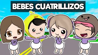 24 Horas Siendo Bebés Cuatrillizos con el Team Anormal en Brookhaven Roblox