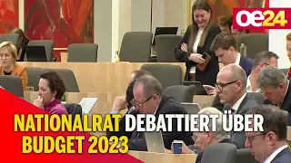 Nationalrat debattiert über Budget 2023