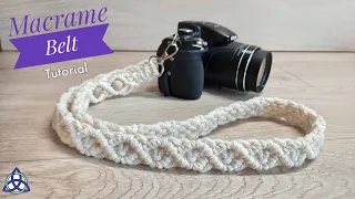 DIY Macrame Belt Tutorial | Strap For Camera | Belt for Bag