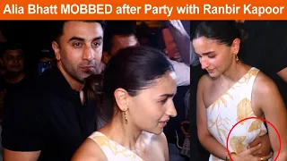 Alia Bhatt Mobbed By Fans After Party With Husband Ranbir Kapoor