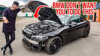 FIXING MY CRASHED BMW M4 IS HARDER THAN I THOUGHT