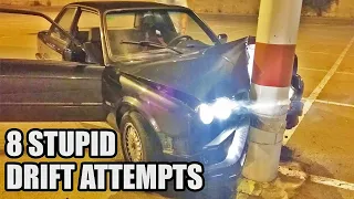 8 Stupid Drift Attempts | Drift Fails