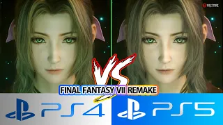 FF7R【PS5 vs PS4】Final Fantasy VII Remake| How different between using PS4 & PS5 | Graphic Comparison