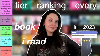 my 2023 reading wrap up: tier ranking ALL the books i read in 2023!!! 📚🌟