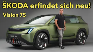 Skoda Vision 7S: Ab 2026 in Serie, aber schon jetzt im ersten Check | Sitzprobe | Review