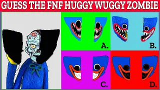 Guess The FNF Huggy Wuggy Zombie Puzzles #39 | Spot The Difference Huggy Wuggy | Odd Ones Out FNAF