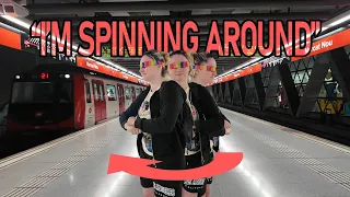 "I'm Spinning Around"... on the Barcelona Metro!