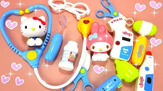 8 minutes Satisfying with Unboxing  Cute Doctor Set 💕 Hello Kitty  ASMR Real Sounds no music