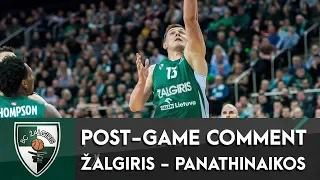 P.Jankūno ir M.Grigonio komentarai po rungtynių Kaune su „Panathinaikos“