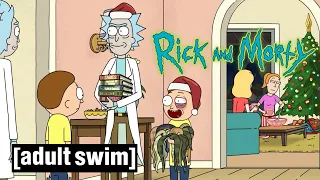 Rick and Morty | Christmas Space Snake Invasion | Adult Swim UK 🇬🇧