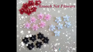 Tutorial ,Hand made🌸🌺How to make mini flor de organza🌸