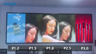 Compare indoor small pitch P1.2 P1.5 P1.8 P2.5 P3.0 LED video wall --- JYLED