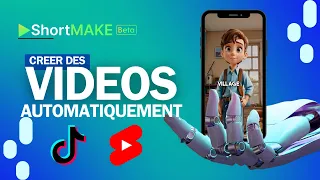 Nouvelle IA Pour Générer des vidéos automatique pour TikTok Et YouTube | ShortMake