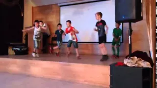 Дети танцуют в лагере. Children dance in the camp. KAZAN.