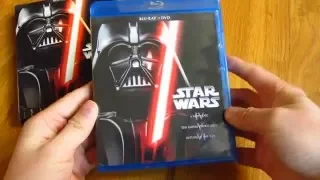 Star Wars Blu-Ray DVD Set Unboxing Original Trilogy