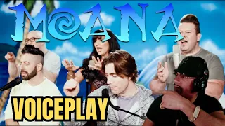 FIRST TIME REACTING TO - MOANA MEDLEY | VoicePlay Feat. Rachel Potter | REACTION