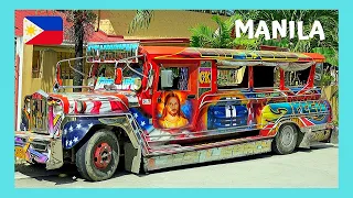 MANILA'S famous JEEPNEYS (or, Jeeps) 😲 used for local transportation (Philippines)