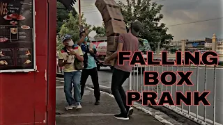 Falling box prank