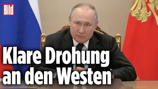 Russlands Atomstreitkräfte in Alarmbereitschaft – massive Drohung von Putin | Ukraine-Krieg