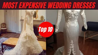 Top 10 most expensive wedding dresses in the world || Beautiful luxurious bridal dresses 2021