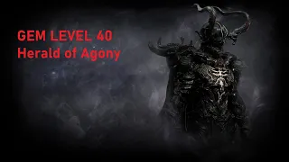 Path of Exile 3.21 Gem Level 40 Herald of Agony with 85 Virulence