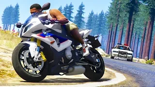 GTA V: FUGA de S1000 BMW, achei o melhor ESCONDERIJO - GTA V MODS - Tj