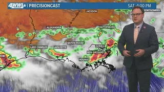 New Orleans Weather: Weekend thunderstorms, less rain next week