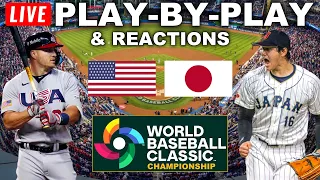 USA vs Japan | WBC Championship | Live Play-By-Play & Reactions