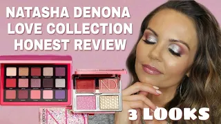 NATASHA DENONA LOVE PALETTE & LOVE GLOW CHEEK PALETTE REVIEW | 3 LOOKS