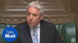 Bercow blasts ‘deeply discourteous’ May for delaying Brexit vote