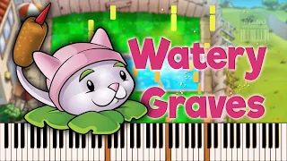 Watery Graves [ Plants vs Zombies Theme ]  - Piano Tutorial [ Synthesia ]